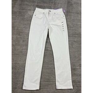 Evsie Jeans Womens 13/14 White Skinny High Rise Denim‎ Cotton Blend NWT
